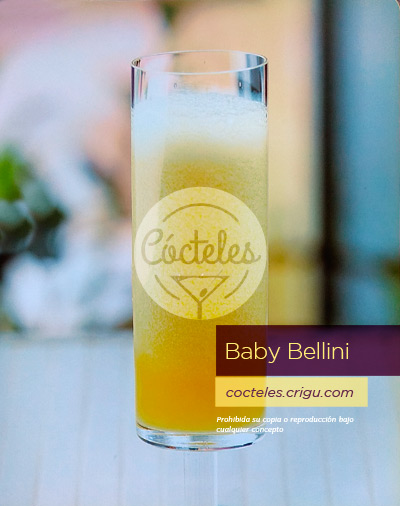 Baby bellini - Coctel sin alcohol