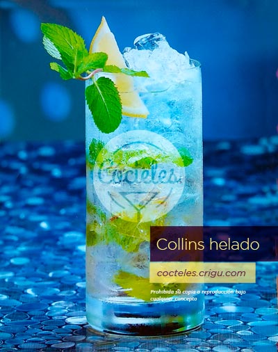 Collins helado - Coctel sin alcohol