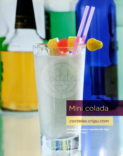 Mini colada - Cóctel sin alcohol