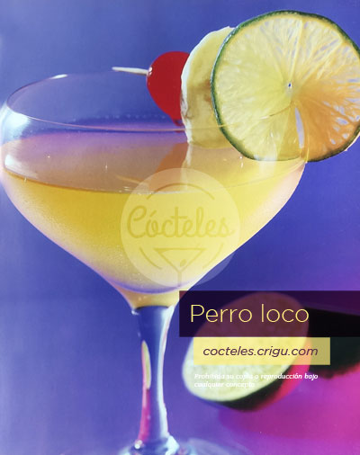 Perro loco: Cóctel con Tequila blanco