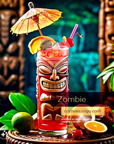 Cóctel Zombie – Cócteles Tiki Cóctel Zombie - Cócteles Tiki