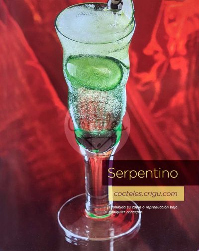 Cóctel Serpentino – Cóctel efervescente con Champán Cóctel Serpentino - Cóctel efervescente con Champán